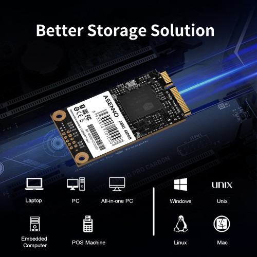 ASENNO AMS M-SATA SSD Solid State Drive